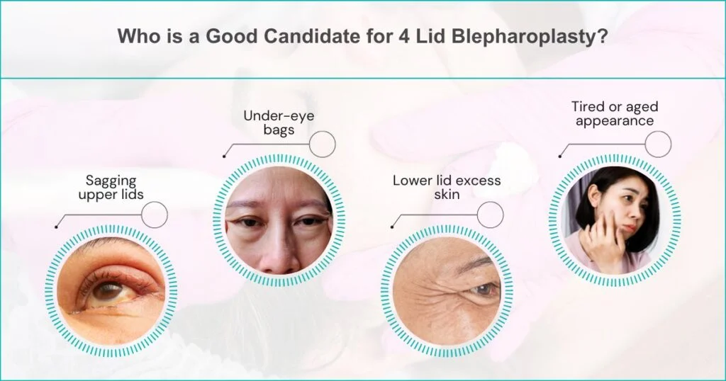 Patient consultation for blepharoplasty