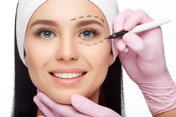 Combined rhinoplasty and blepharoplasty procedure