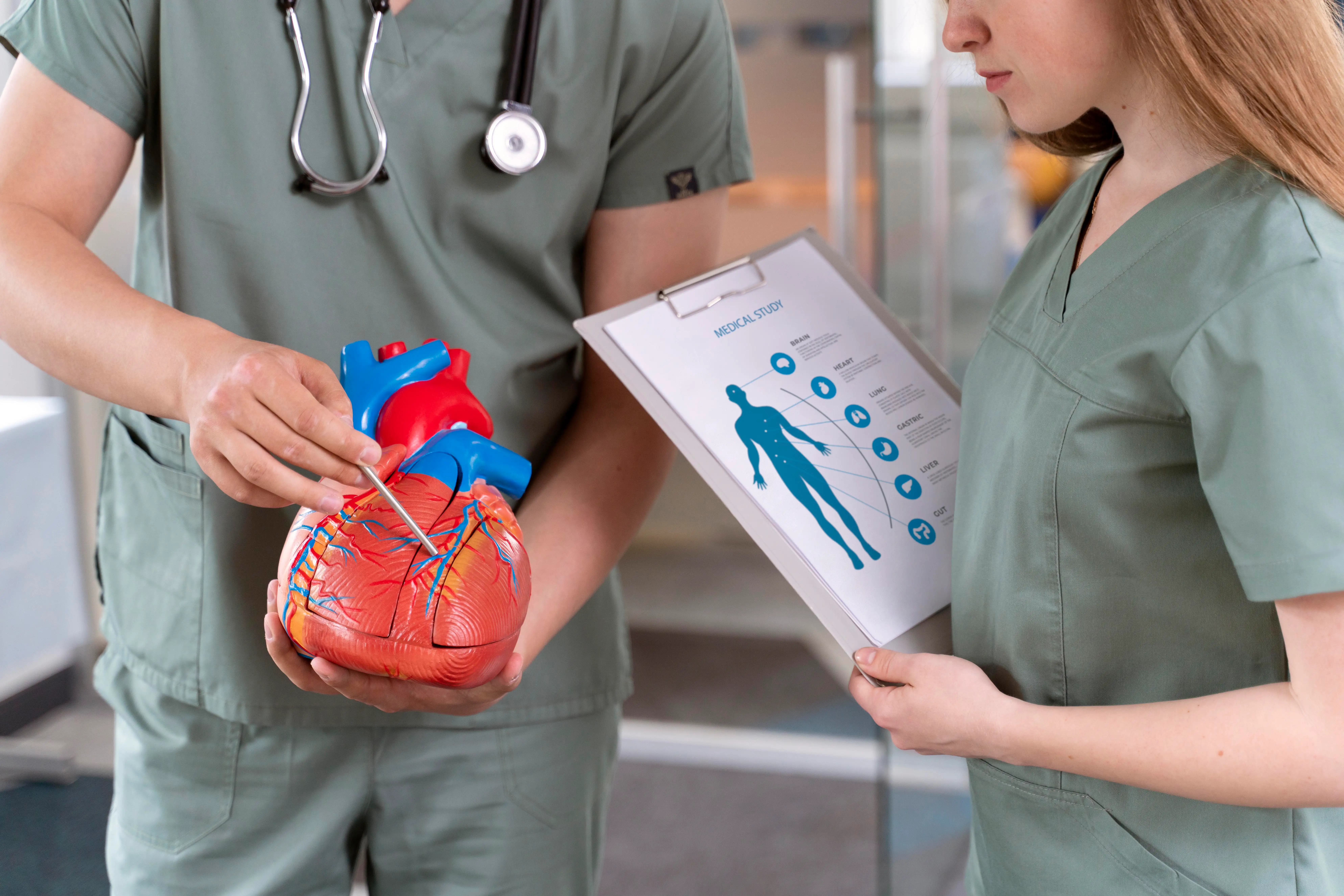 Heart bypass illustration